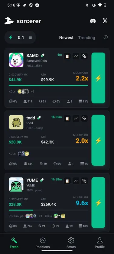Sorcerer Trading screenshot 2