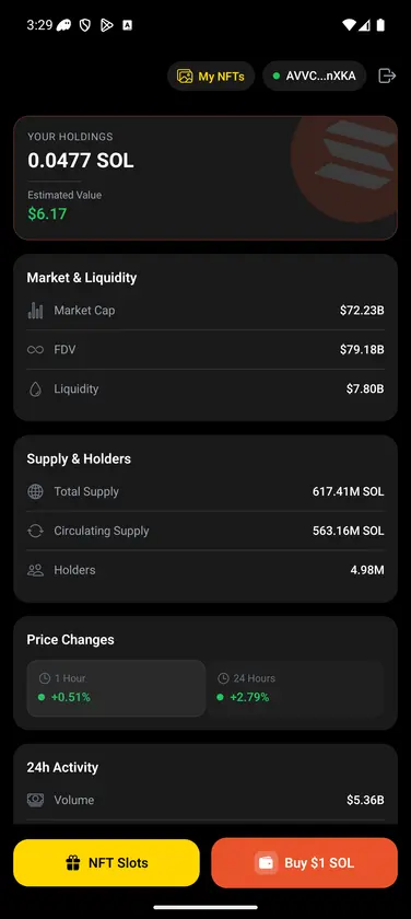 OneSOL screenshot 1