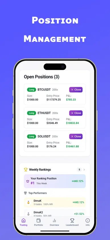 Crypto Trading Simulator screenshot 4