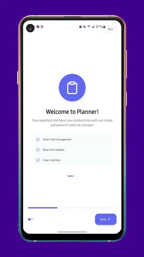 Planner screenshot 1