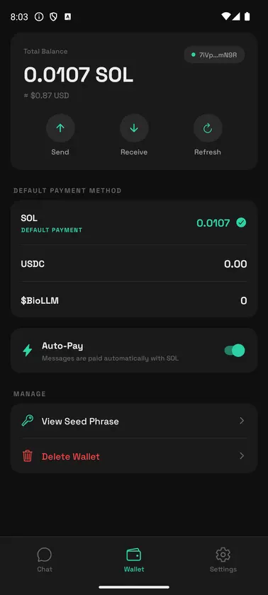 BioLLM screenshot 2