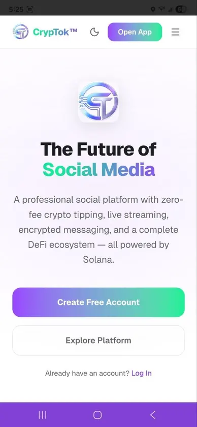 CrypTok screenshot 1