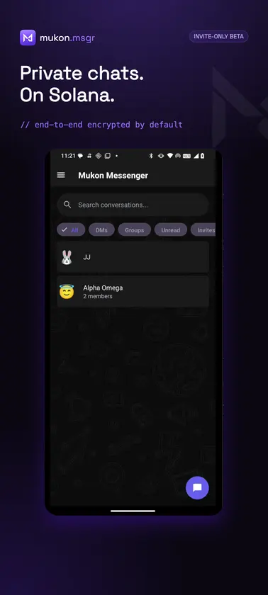 Mukon Messenger (Devnet) screenshot 2