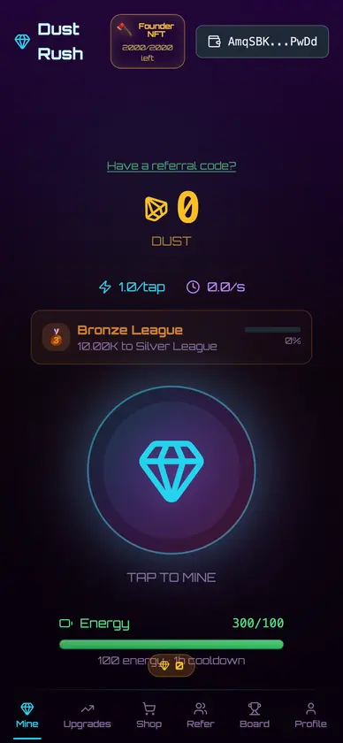Tap Miner - Earn $Dust screenshot 1