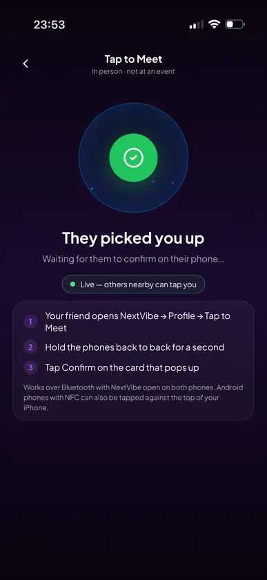 NextVibe screenshot 2