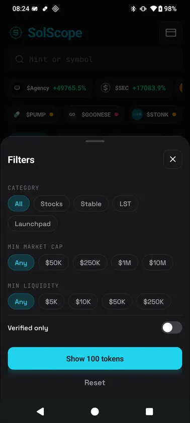 SolScope screenshot 2