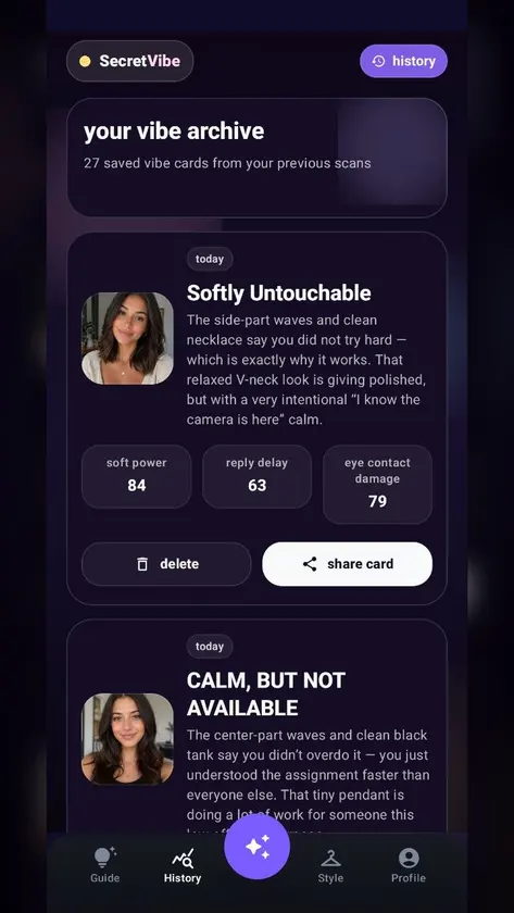 SecretVibe AI Photo Roast screenshot 2