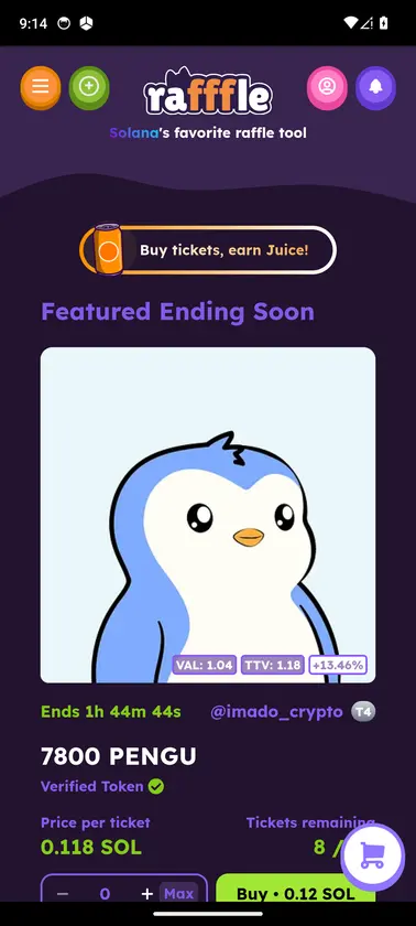 Rafffle screenshot 1