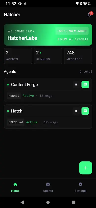 Hatcher - AI Agents screenshot 1
