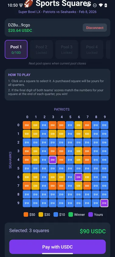 Sports Squares screenshot 2