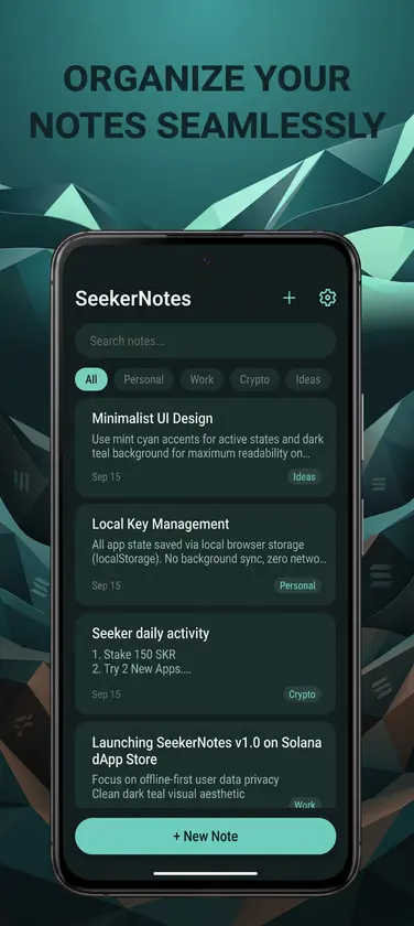 Seeker Notes screenshot 1
