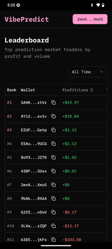 Vibe Predict screenshot 3