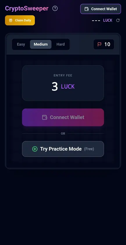 CryptoSweeper screenshot 1