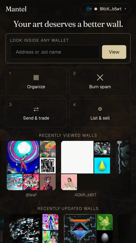 Mantel screenshot 1
