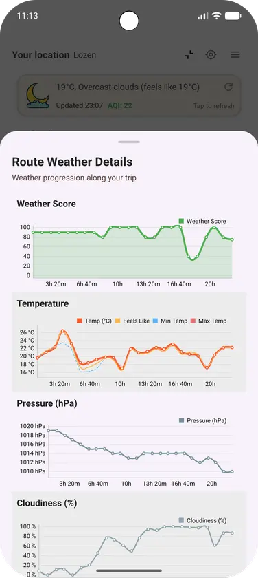 WeatherRoute screenshot 4