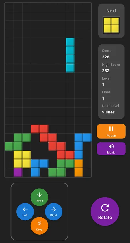 Tetris screenshot 1