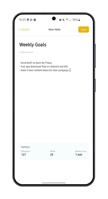 Notepad: Note, count word screenshot 4