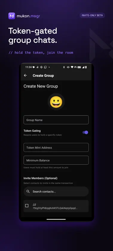 Mukon Messenger (Devnet) screenshot 3