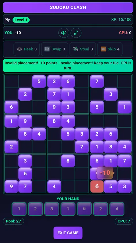 Sudoku Clash screenshot 3