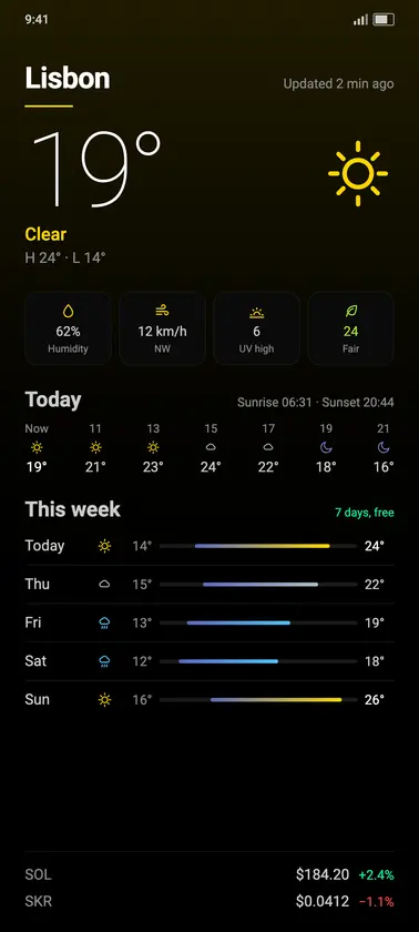 Sol Weather screenshot 1