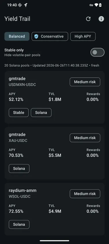 Yield Trail screenshot 1