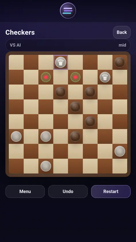 Checkers screenshot 1