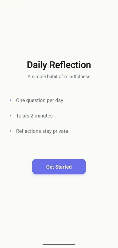 Daily Reflect screenshot 1