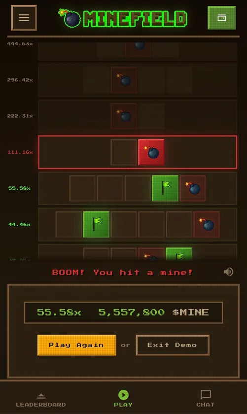 Minefield screenshot 2