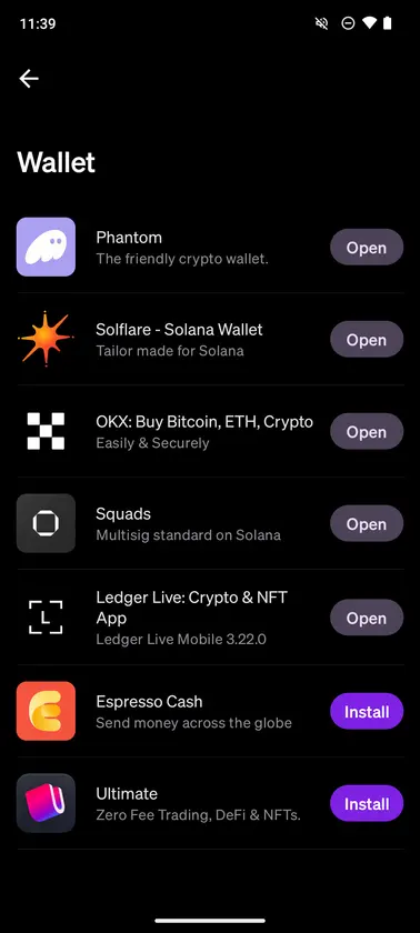 Solana dApp Store screenshot 2