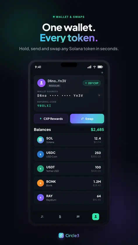 Circle3: Crypto Social screenshot 1