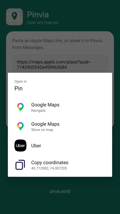 Pinvia screenshot 2