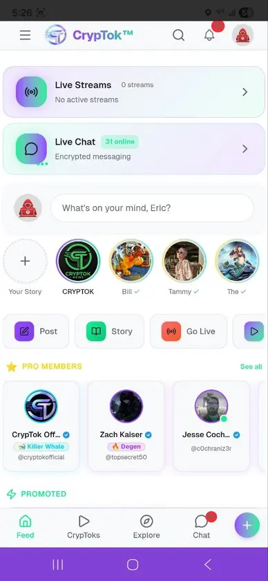 CrypTok screenshot 2