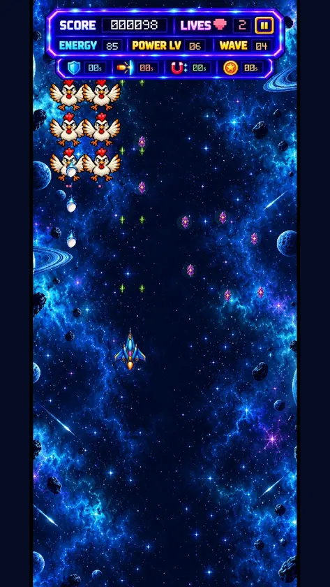 CosmoCluck Pixel Raid screenshot 3