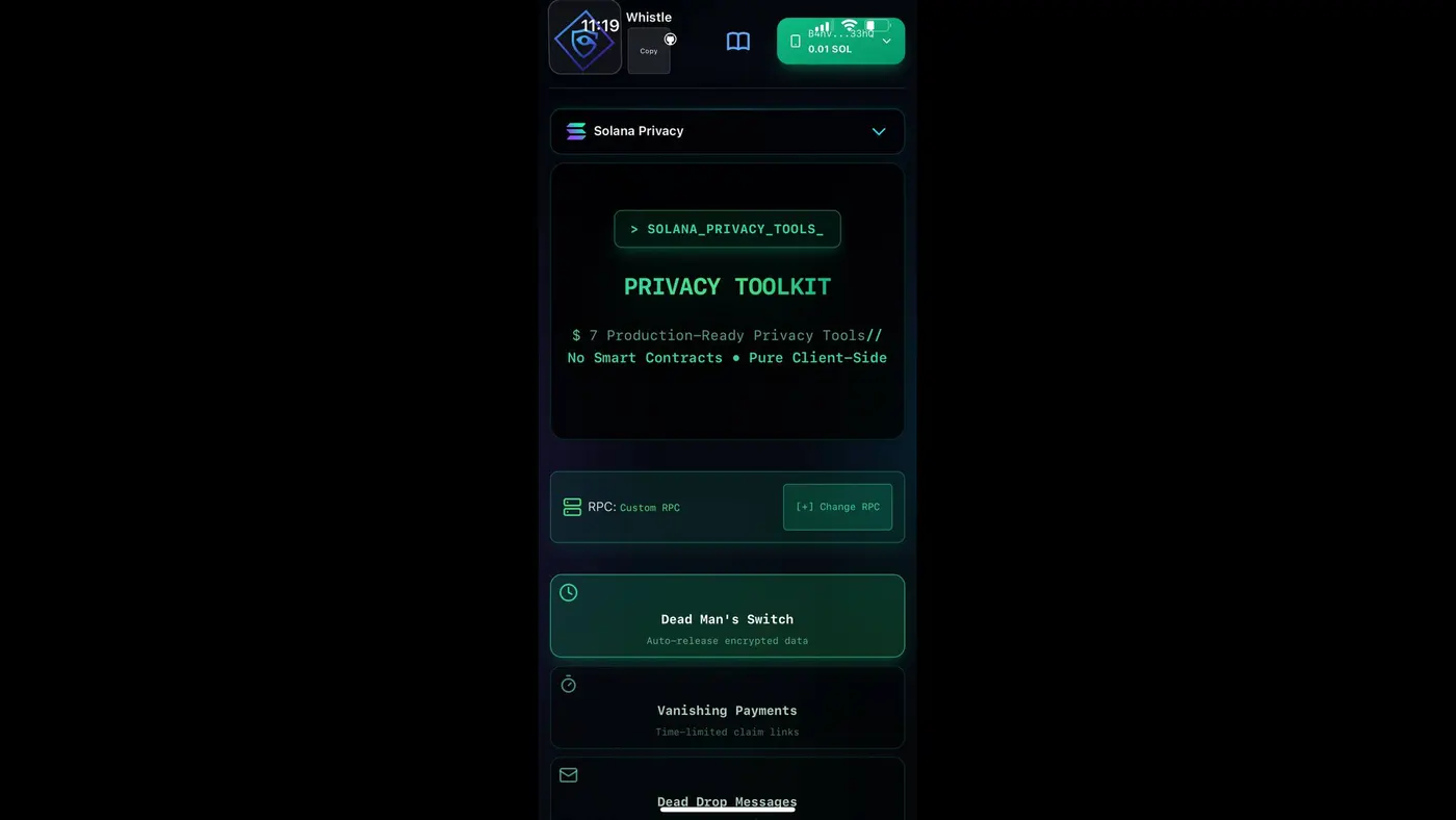 Whistle screenshot 1