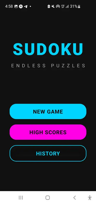 Sudoku screenshot 1