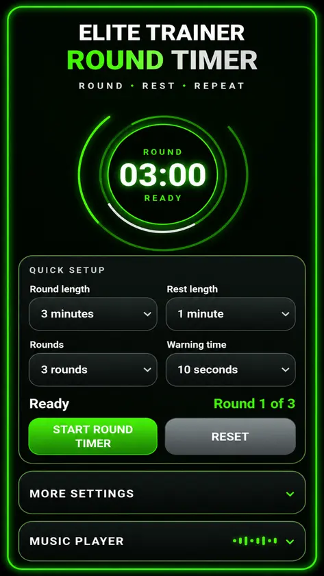 Elite Trainer Round Timer screenshot 1