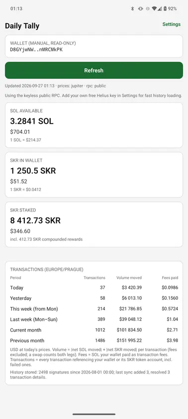 Daily Tally screenshot 2