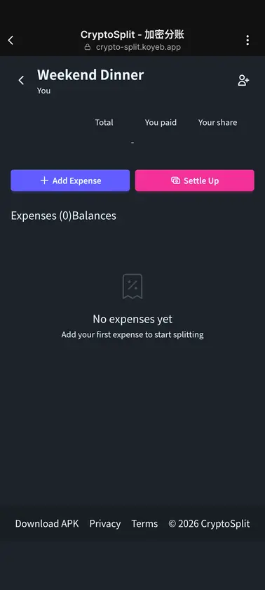 CryptoSplit screenshot 4