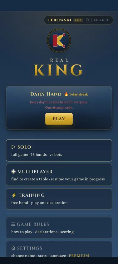 Real King Card Game screenshot 3