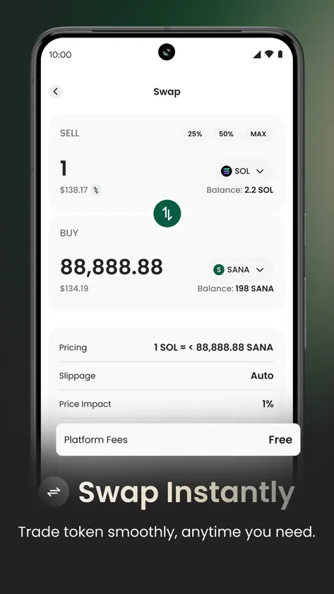 Sana Onchain Money App screenshot 4
