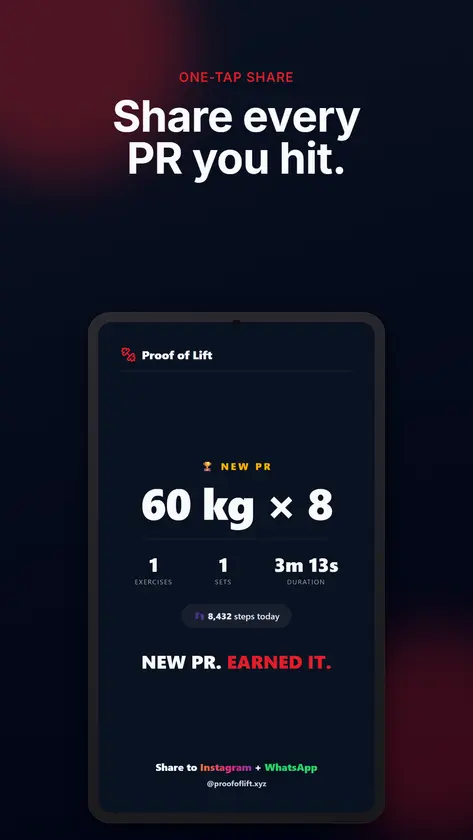 Proof of Lift: Workout screenshot 4