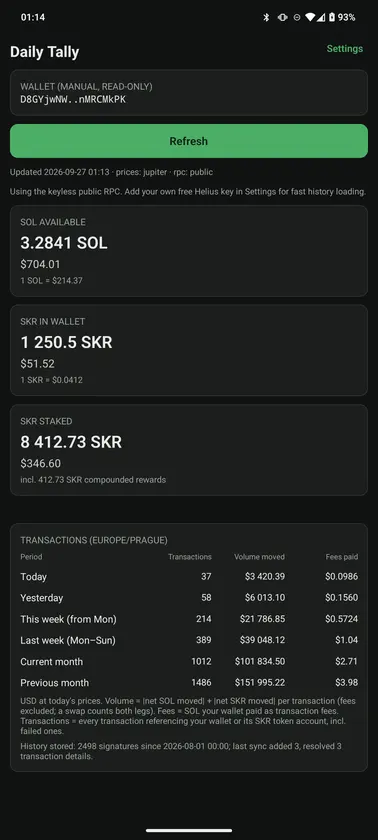 Daily Tally screenshot 1