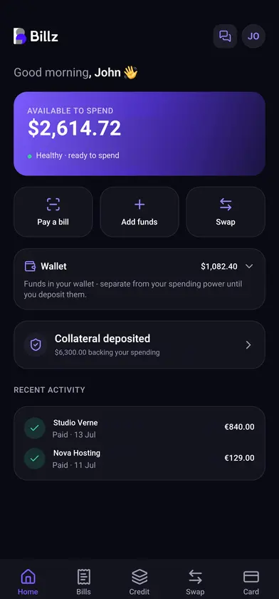Billz screenshot 1