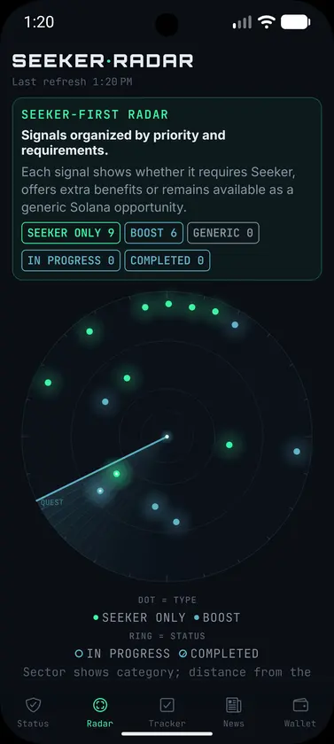 Seeker Radar screenshot 2