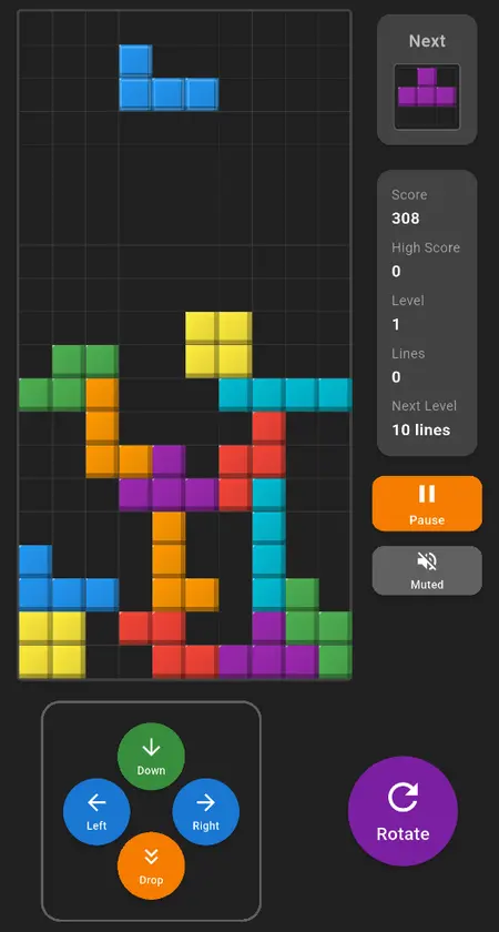 Tetris screenshot 3
