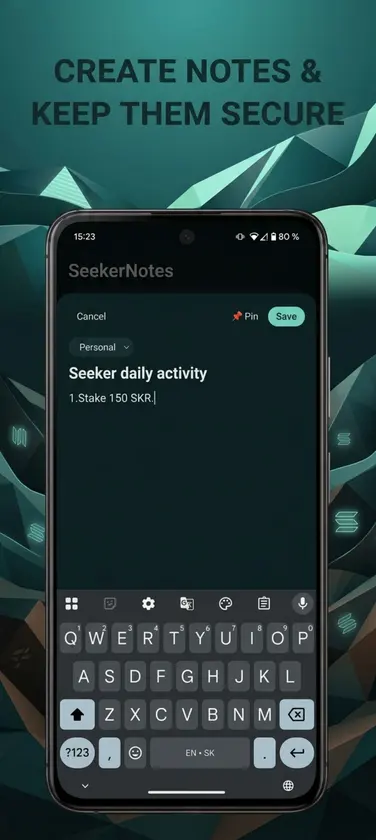 Seeker Notes screenshot 2