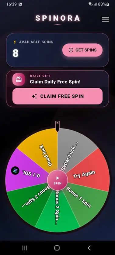 Spinora screenshot 2