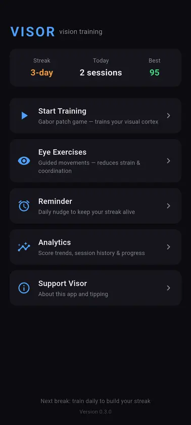 Visor screenshot 1