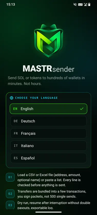 MASTRsender screenshot 7