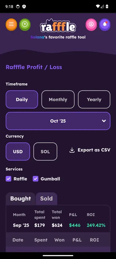 Rafffle screenshot 5